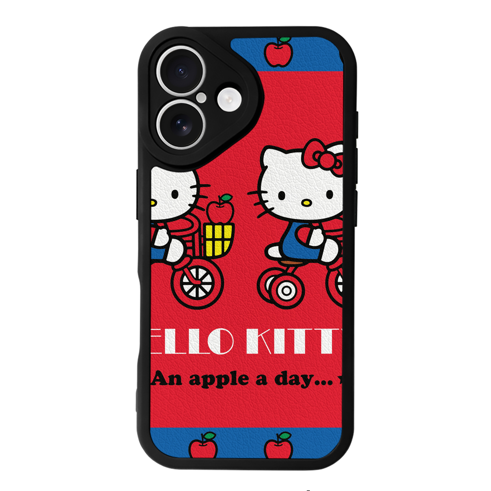 （画像用） Hello Kitty ハローキティ 【iPhone 16シリーズ対応】シリコンスマホケース（レザー調） 材質：シリコン